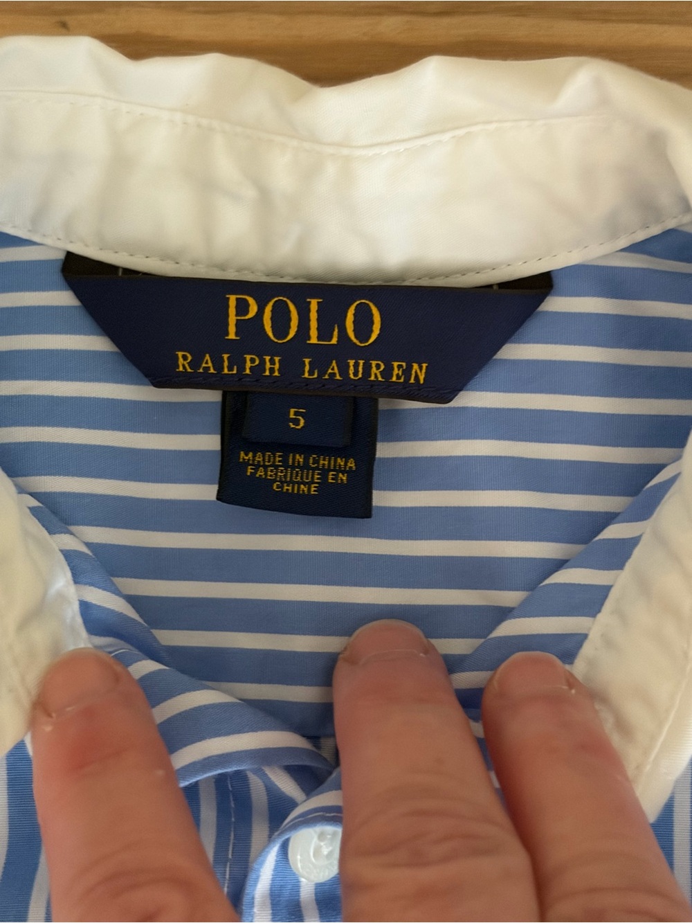 Polo by Ralph Lauren Blue and White Striped Dress - Picture 2 of 8